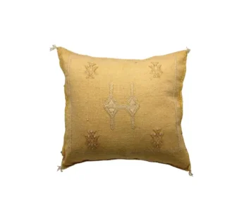 Sabra Cactus Silk Cushion Saffron